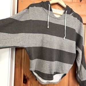Soft striped hoodie from Zara